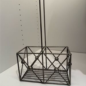 Metal Wine Holder Geometric for Kitchen or Outdoor